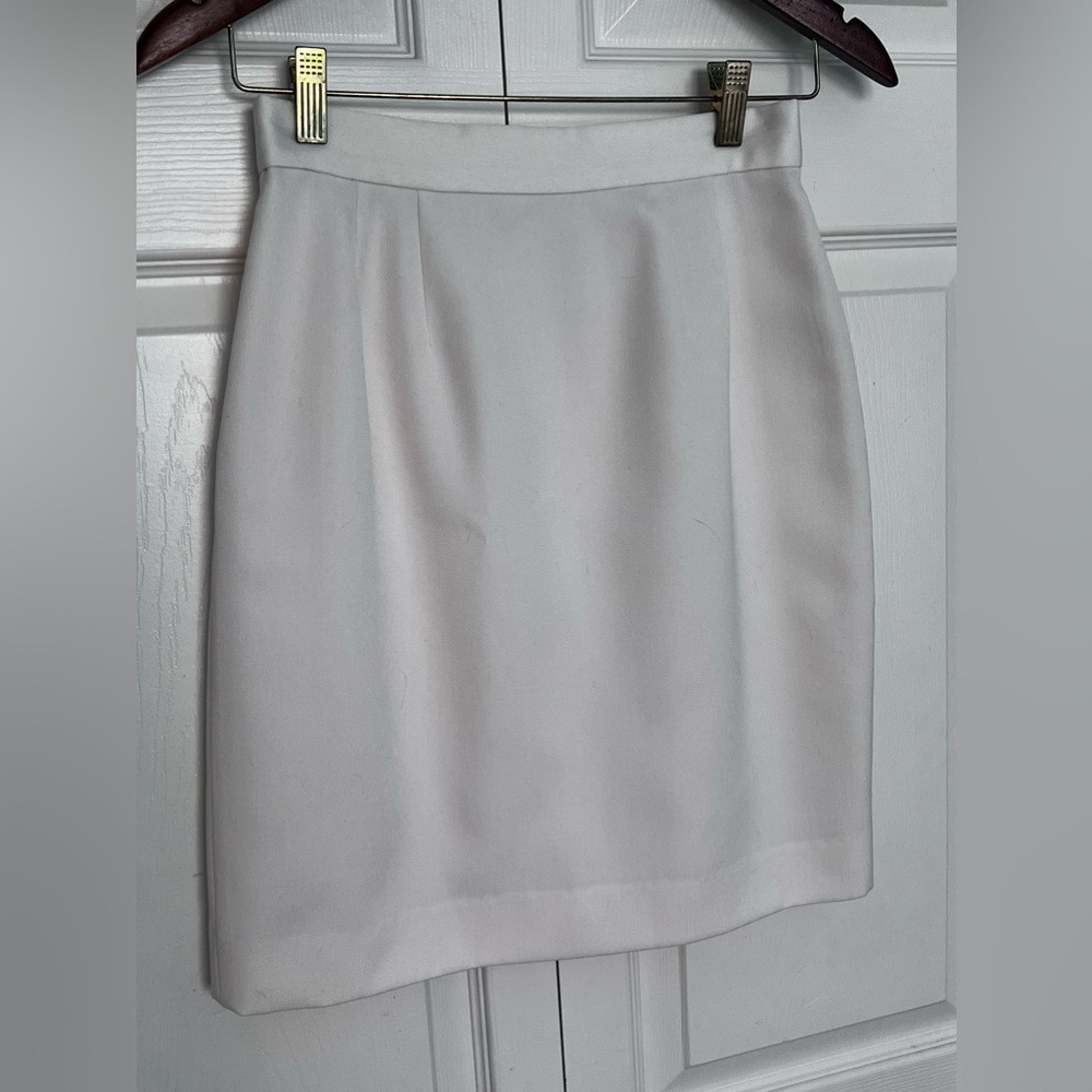 Vintage Apart Classic Cream Straight Pencil Skirt-Size 6